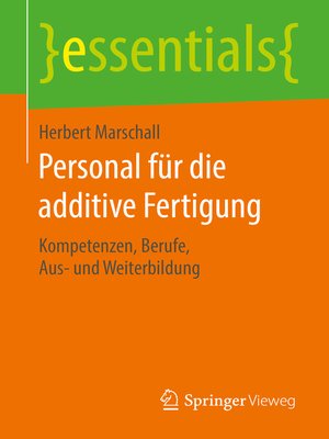 cover image of Personal für die additive Fertigung
